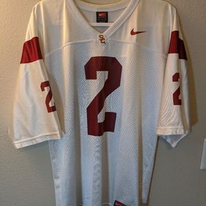 Nike USC White Football #2 Jersey